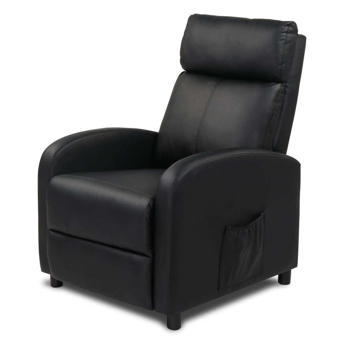 Fauteuil inclinable électrique pour salon, home cinéma, en cuir PU, avec massage et chaleur. Canapé-lit de massage._voghion.com