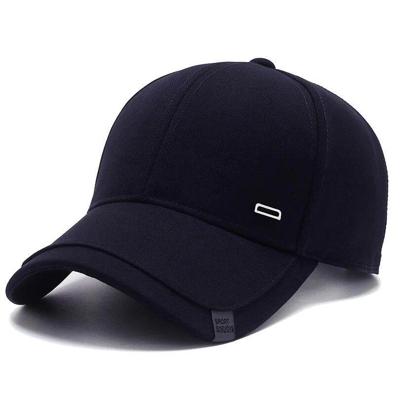 Unisex Square Silver Buckle Label Baseball Caps Frühling Herbst Outdoor Verstellbare Freizeithüte Sonnenschutzhut_voghion.com