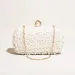 Womens Pearl Clutch Bag Crystal Evening Wedding With Chain Handbag Party Wallet 250314l_voghion.com