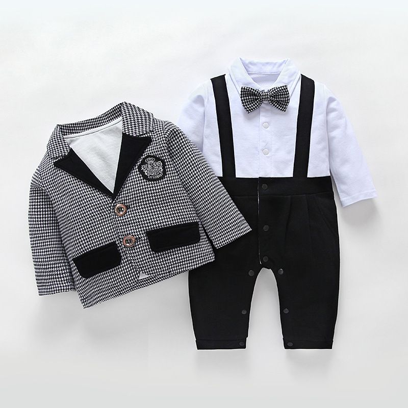 Kids’ Clothing two piece baby spring and autumn fart baby jumpsuit_voghion.com