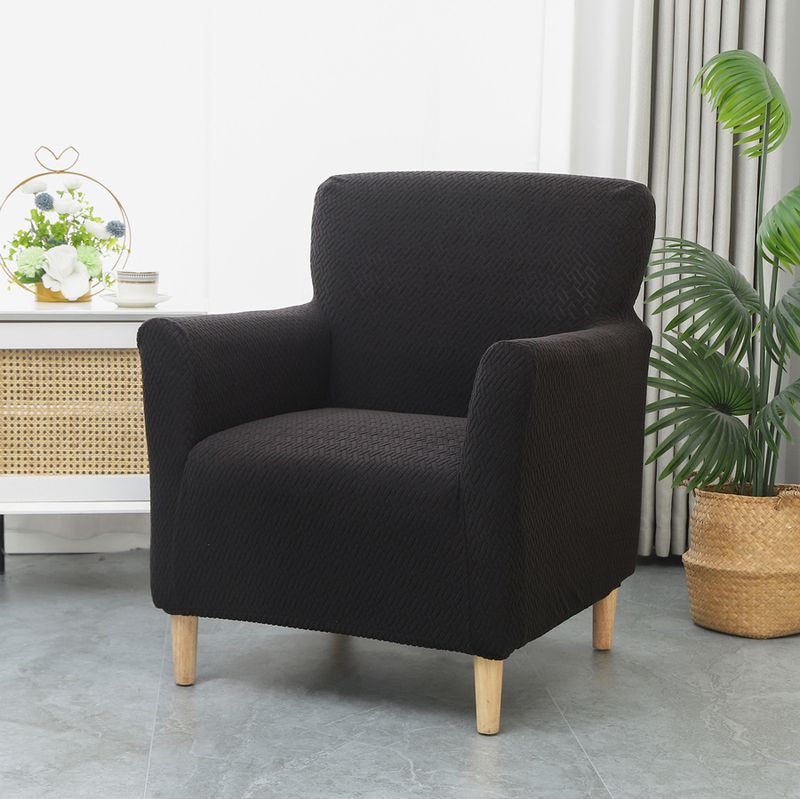 Dehnbarer Jacquard-Sesselbezug für einen Sessel – Staubdichter Sofaschutz mit elastischem Saum_voghion.com