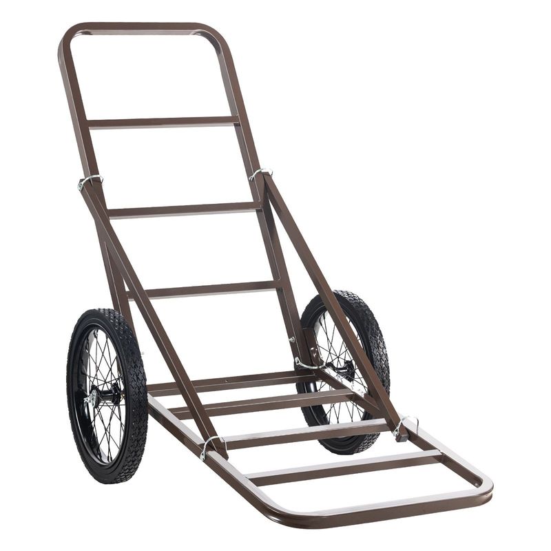 VEVOR Folding Deer Cart Game Hauler Utility Gear Dolly 300 LBS Capacity_voghion.com