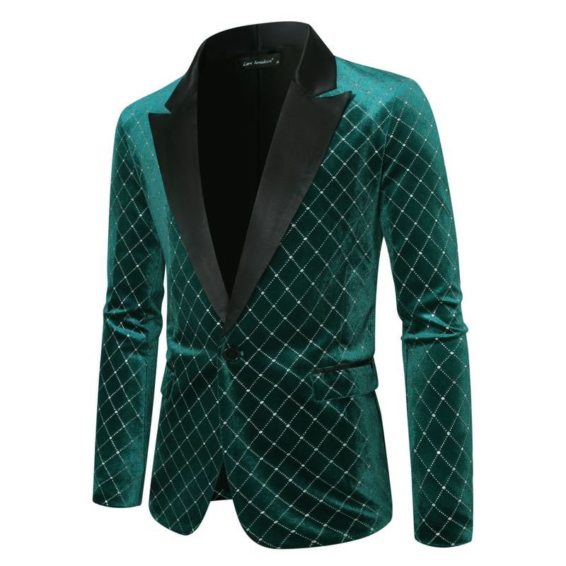 Giacca da uomo con motivo a rombi, nuova moda autunno inverno CT ZT-X62_voghion.com