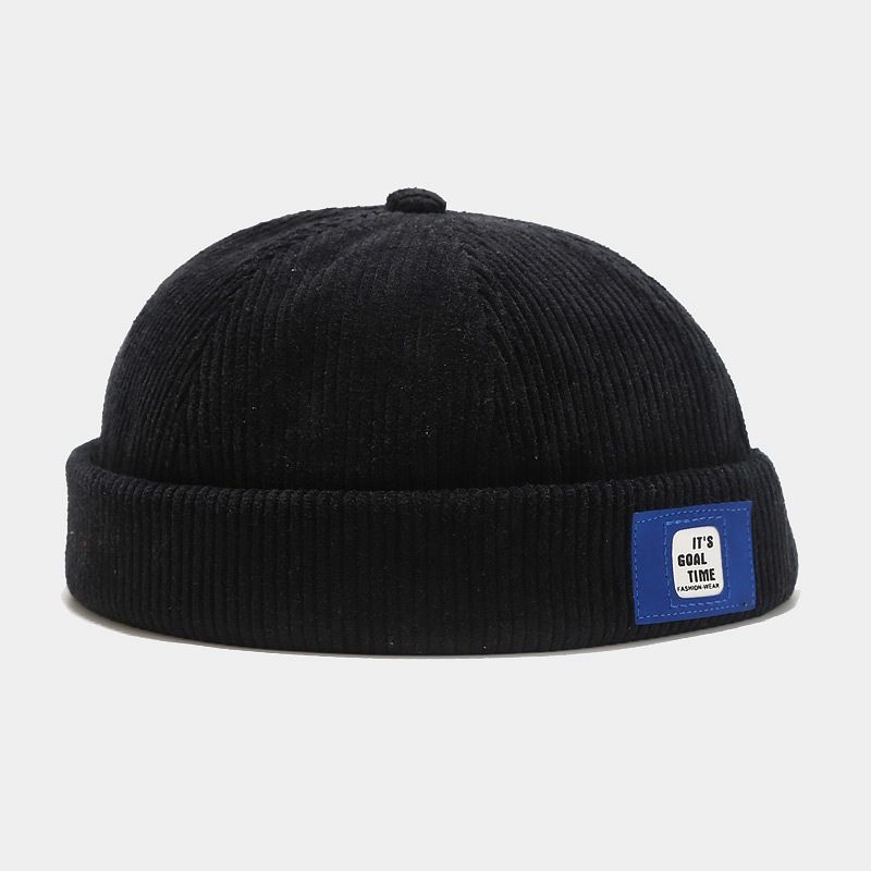 Alfabet fløjlsbukser melonhat gade retro trendy mærke hip hop udlejerhat unisex_voghion.com