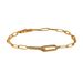 Light Luxury Paperclip Shaped Stainless Steel Simple Copper Inlaid Zircon Infinity Symbol Bracelet For Women_voghion.com