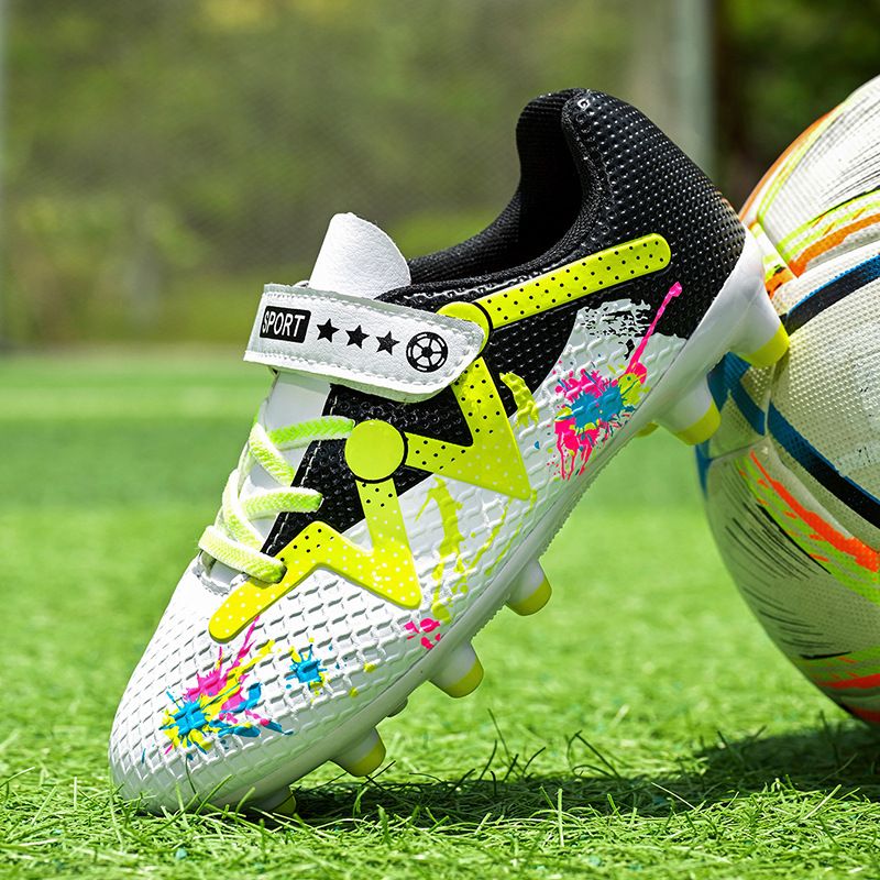 Scarpe da calcio per bambini, con chiodi, in velcro, per ragazzi, con chiodi frantumati, per ragazzi, per la scuola elementare e per le ragazze_voghion.com