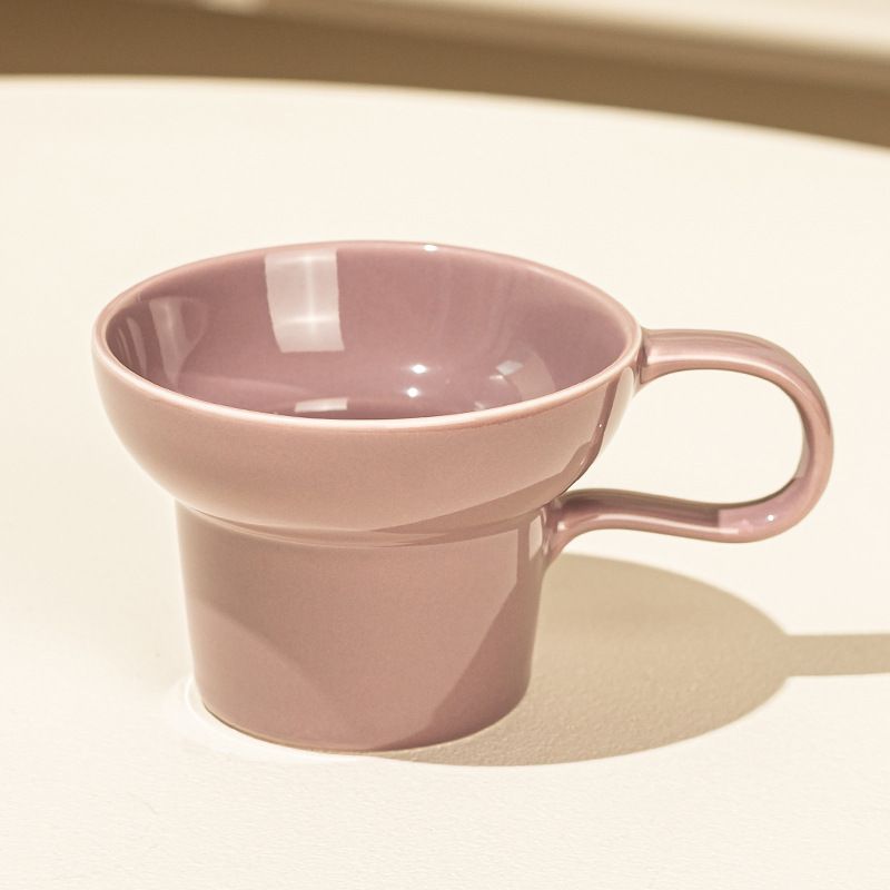Mugs with high aesthetic value, niche ceramic cups, ins style household couple water cups, creative coffee cups, women's breakfast cups_voghion.com