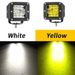 2 Zoll Unterputz-Würfel, 48 W, Kombistrahler, weißes/gelbes Licht, Unterputz-LED-Arbeitslichtleiste, superhelle Offroad-Beleuchtung für Lkw, SUV, ATV, UTV, 1 Stück_voghion.com