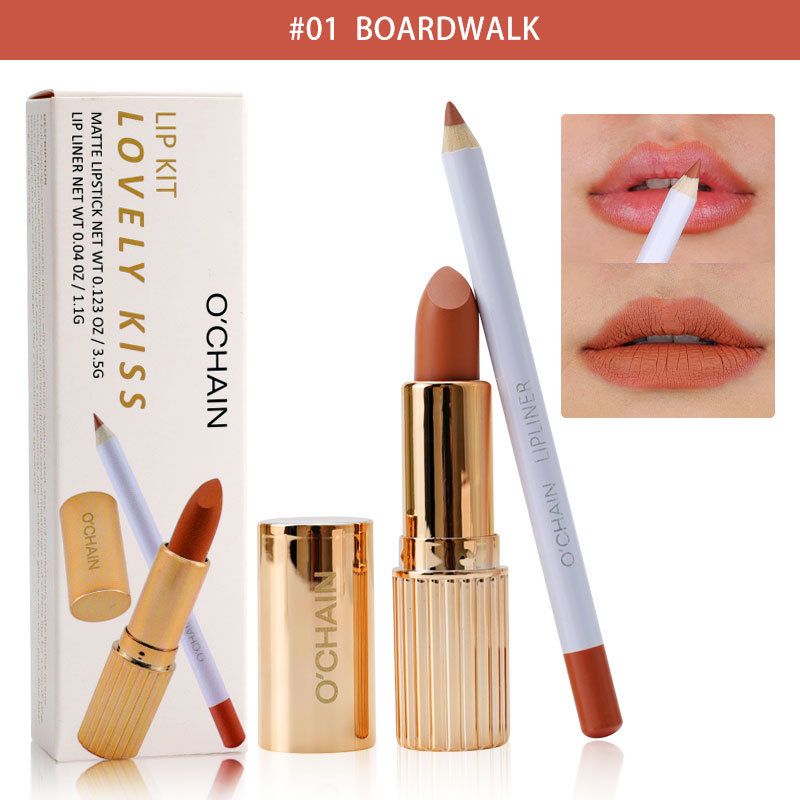 Set di rossetti opachi O'CHAIN, rossetto resistente e impermeabile, sfumabile e antiaderente_voghion.com