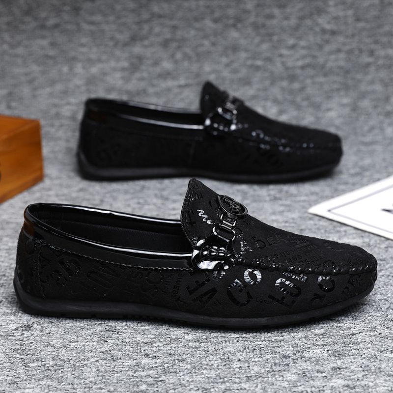 Επαγγελματικά μοκασίνια γάμου γαμπρού με χαμηλό πάνω μέρος για άνδρες, δερμάτινα, αντιολισθητικά, απλά, ανθεκτικά στη φθορά, σε ένα βήμα, επίσημη οδήγηση_voghion.com