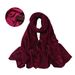 Apparel Accessories High Grade Bright Silk Long Scarf Ethnic Shawl Polyester Muslim Breathable Female Headscarf Hemming Scarf_voghion.com
