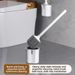 No Dead Angle Household No-Drill Toilet Brush Wall-Mounted Bathroom Silicone Set Cleaning Magic Tool_voghion.com
