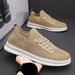 Men's Breathable Slip-On Sneakers - Lightweight Casual Shoes With Anti-Slip Sole, Comfortable Elastic Design For Walking, Travel & Daily Wear_voghion.com