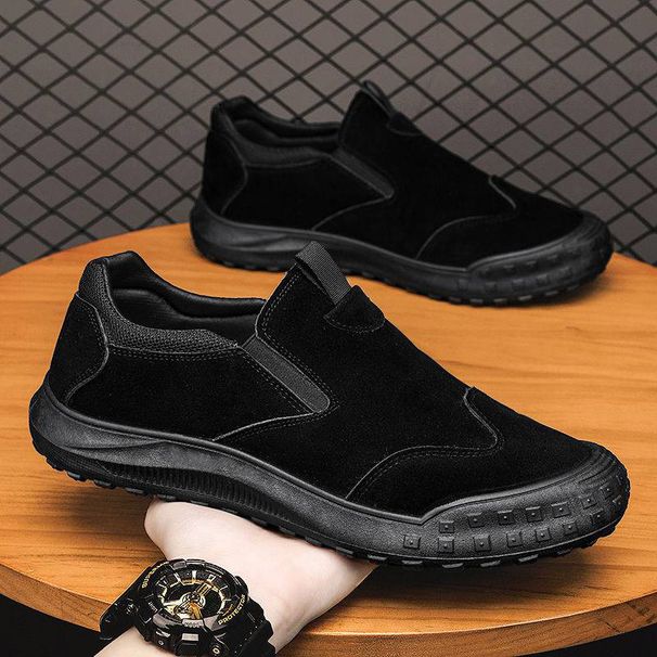 Autumn Breathable, Waterproof, Anti-slip, Wear-resistant, One-step Lazy Outdoor Work Protection Shoes For Men_voghion.com