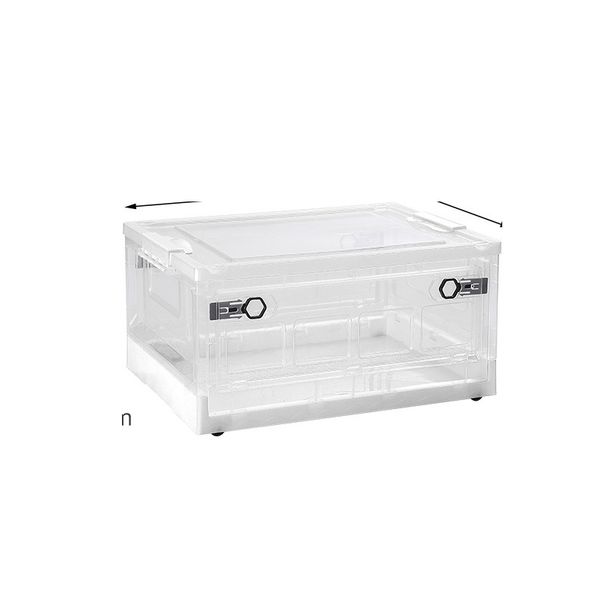 Anpassbare, faltbare Aufbewahrungsbox – durchsichtiger Kunststoff-Organizer für Kleidung, Spielzeug und Kleiderschrank (zusammenklappbarer Mehrzweck-Aufbewahrungsbehälter)_voghion.com