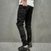 Männer Solid Faarf Ripped Casual Jeans_voghion.com