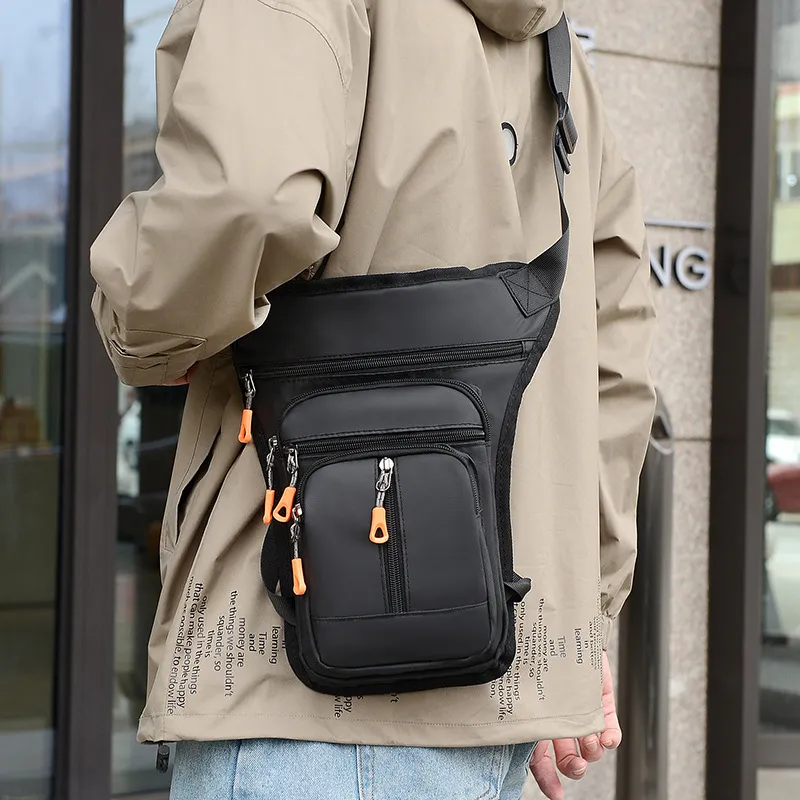 Outdoor running crossbody waist bag fitness training sports mobile phone bag multifunctional cycling leg bag for men and women_voghion.com