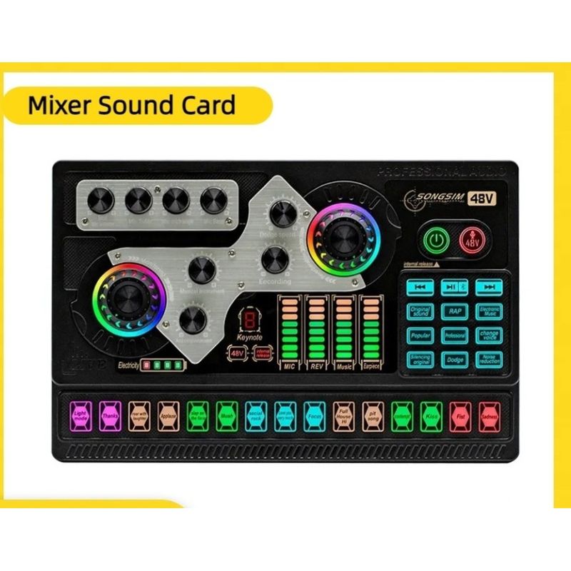X5 English Version Professional Recording Singing Equipment Mobile Phone Computer Full Set Live Streaming Sound Card_voghion.com