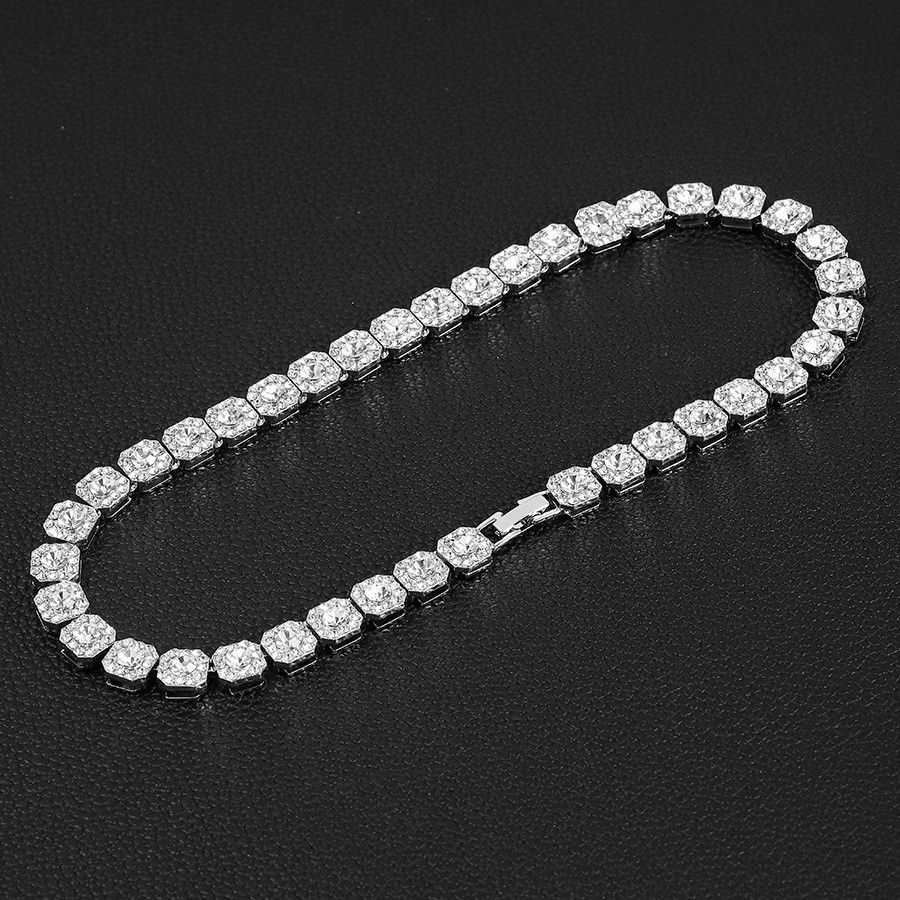 Leichte runde Legierung kubanische Persönlichkeit Halskette Schlüsselbein Sexy Disco Wear Rock Sugar Kette_voghion.com