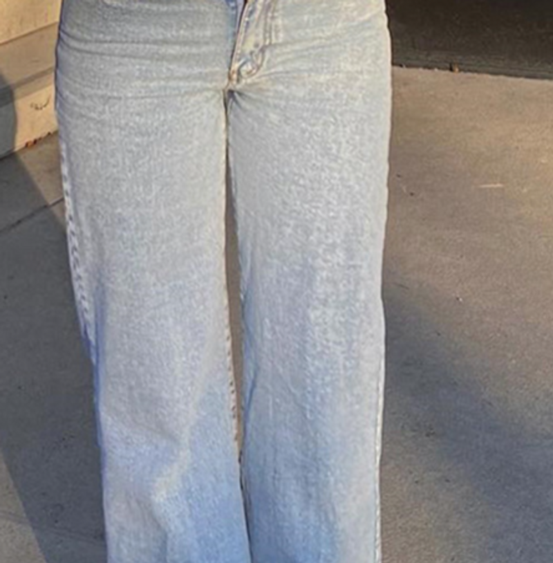 Damenbekleidung Jeans mit niedriger Taille, modische Retro-Jeans mit gerader Hose, lockere Jeanshose im Street-Style_voghion.com