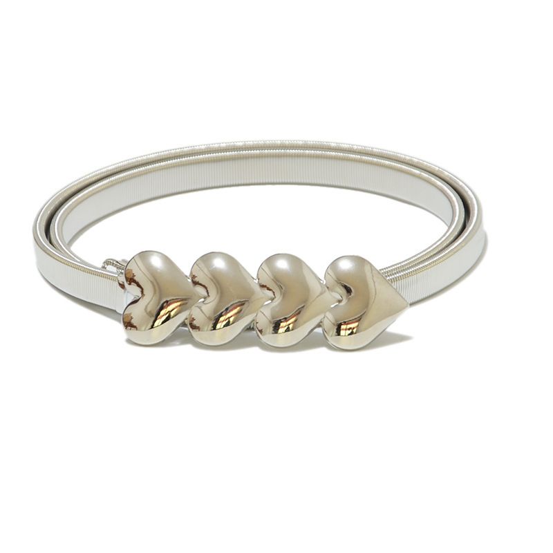 Cintura a molla in metallo da donna, catena elastica, fibbia da donna, catena sottile in oro e argento_voghion.com