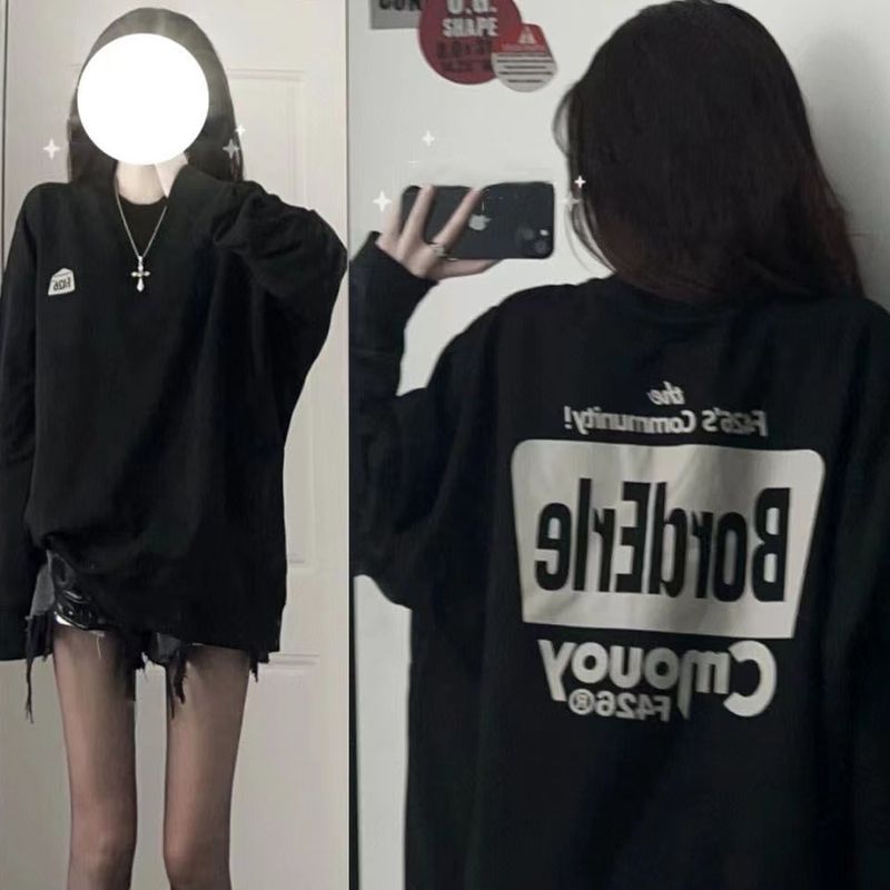 92 % positive Bewertungsrate: Amerikanischer Hip-Hop-Hoodie mit Rundhalsausschnitt für Damen im Frühling und Herbst, neuer dünner Stil mit zusätzlichem_voghion.com