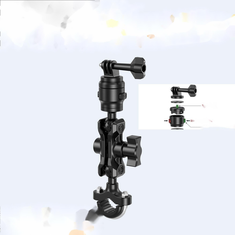 【Quick Release Version】Motorcycle Sports Camera Mount Riding Navigation Outdoor Perspective Shooting_voghion.com