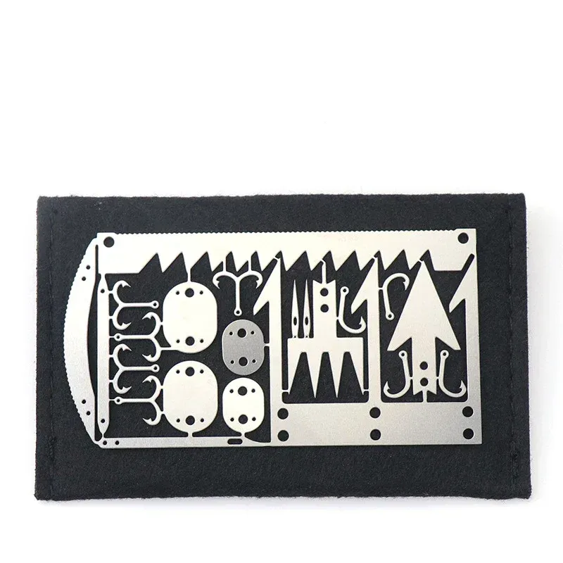 Karta narzędzi do przetrwania na świeżym powietrzu, karty do polowań i wędkowania, artykuły kempingowe, wielofunkcyjne, przenośne, awaryjne, zapasowe_voghion.com