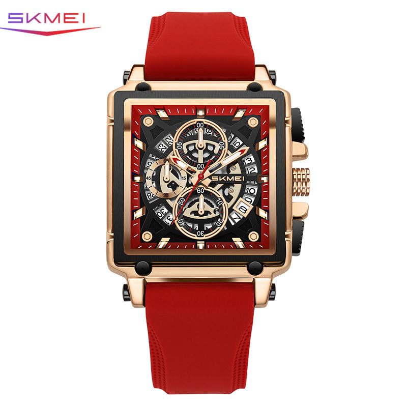 Herreklokke Klokke Square Herreklokke hul kalender Business Quartz Watch Studenter Casual _voghion.com