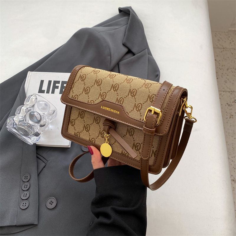 popolare borsa piccola da donna 2023 nuova borsa a tracolla singola estiva in tela patchwork piccola borsa quadrata_voghion.com