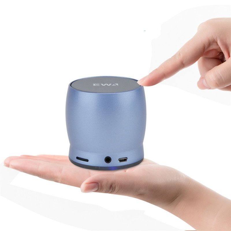 EWA A150 Tragbarer Mini-Bluetooth-Lautsprecher, kabelloses HiFi-Stereo, starker Bass, Musik-Boombox, Metall-Subwoofer, unterstützt Micro-SD-Karte und 3,5-mm-AUX (Roségold)_voghion.com