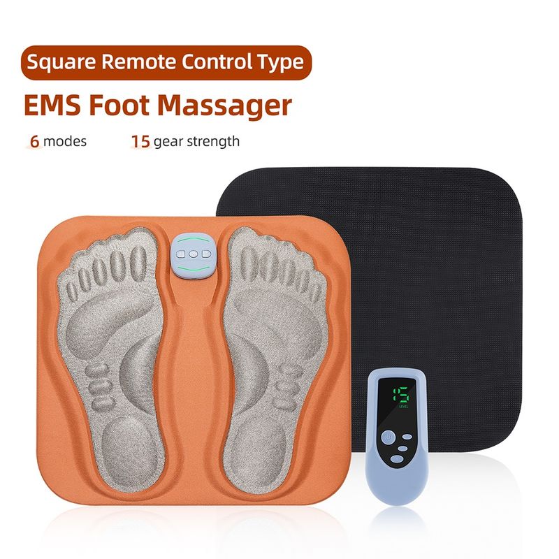 3D Smart Foot Massage Pad With Remote Control Feet Massager Improve Blood Circulation Relax Muscles Slim Legs 6 Mode Foot Pad_voghion.com