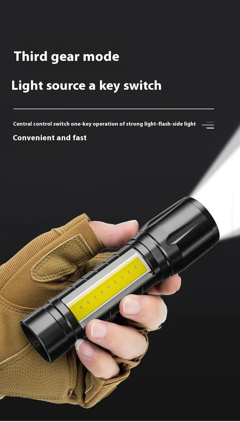 Lukturis, spēcīga USB uzlāde, āra spilgta, liela darbības rādiusa, sadzīves avārijas gaisma, ūdensizturīgs, mini, students_voghion.com