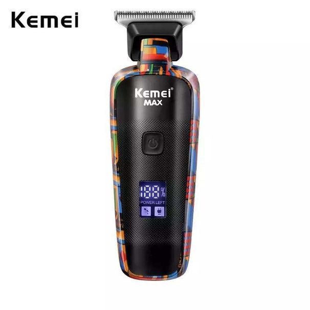 Kemei KM-MAX5090 Elektresch Clipper Opluedbar Hoertrimmer Drécken Graffiti Raséierapparat Type-C USB Opluedung Barber_voghion.com