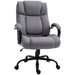 Vinsetto Big And Tall Executive Office Chair 484lbs With Wide Seat, Computer Desk Chair, Adjustable Height, Light Gray_voghion.com