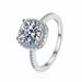 Anello Moissanite D Color Square Bag Anello Argento Classico Carat Niche Anello Argento Sterling Donna_voghion.com