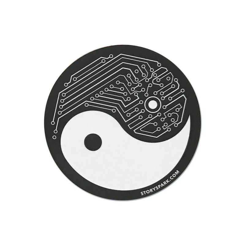 Yin Yang Tech Vinyl Sticker_voghion.com