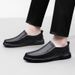 Trendy Top Layer Rindsleder Casual Leder Buine Herren Soft Surface Slip-On Loafer Driving Dad Rutschfest Große Größe_voghion.com