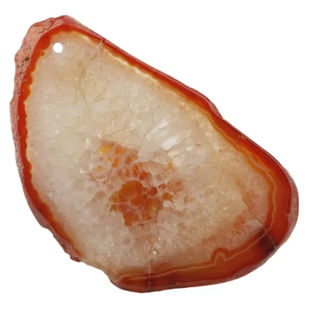 Collane con ciondolo 1 pezzo Fetta di quarzo agata forata superiore Forme irregolari Dimensioni casuali assortite per la creazione di gioielli fai da te_voghion.com