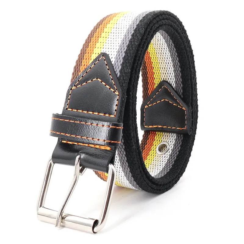 HOT 19 cores de alta qualidade lona homens/mulheres jeans cintura ajustável homens ao ar livre viagem tático metal fivela cinto cintura_voghion.com
