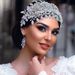 Original New Bridal Headdress Heavy Handmade Crystal Rhinestone Wedding Hair Band Headband Set_voghion.com