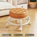 Small Soft Cushion And Home Use Low With Swivel Wheels, Multi-Functional Universal Wheel Shoe Changing Stool For Doorway_voghion.com