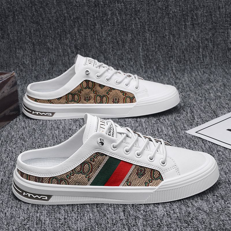 Καλοκαιρινά αθλητικά παπούτσια Παντόφλες Ανδρικά S Casual Παπούτσια Φοιτητικά πάνινα παπούτσια με τάση μισού καμβά_voghion.com