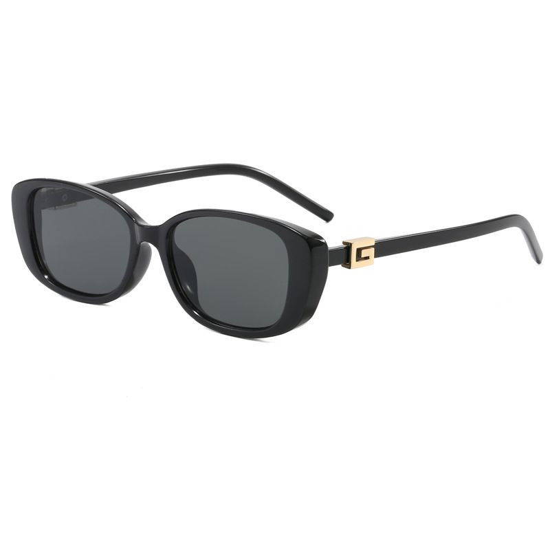 Gafas de sol de diseñador para mujer, clásicas, de lujo, con patillas doradas y letras, de moda, para exteriores, playa, ocio, viajes, conducción, gafas de sol de alta calidad._voghion.com