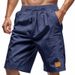 Suitable For All Seasons Men's Casual Solid Color Breathable Linen Five-Point Shorts With Label_voghion.com