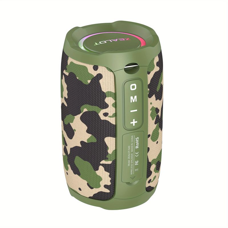 ZEALOT S49 10W BT Wireless Speakers, Outdoor Portable Subwoofer Speaker Waterproof IPX 7, Wireless Speaker, Dual Pairing,3600mAh Battery, 12 Hours Pla_voghion.com