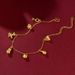 Brass gold-plated Duobao Fulu anklet Vietnamese sand gold bracelet for women's simple temperament jewelry live distribution_voghion.com