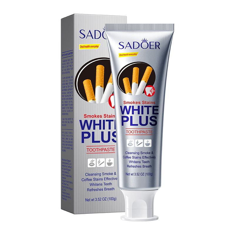 SADOER Smoke Stain Removal And Teeth Whitening Toothpaste - Clean Teeth, Beautify Smile, And Protect Gums_voghion.com