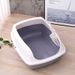 Toilet Large Deodorizing Anti-Splash Kitten Small Semi-Enclosed Cat Litter Box_voghion.com