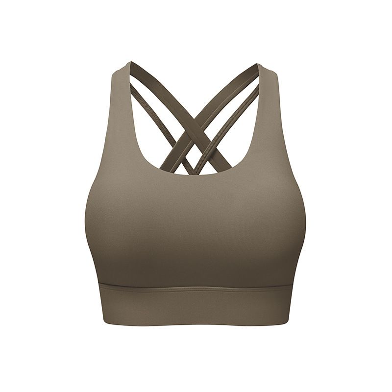 Damen-Unterwäsche, hautfarben, einteilig, feste Körbchen, Yoga-Sport-BH, schöne Rückseite, atmungsaktiv, schnelltrocknend, Lauf-Fitness-Unterwäsche_voghion.com